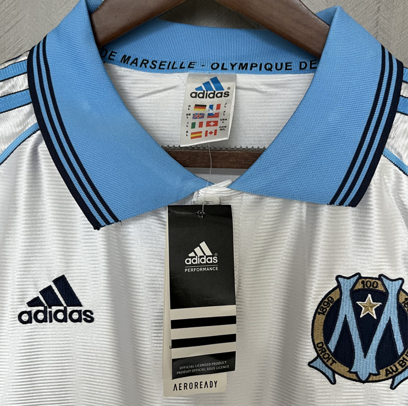 Marseille 98/99 home jersey