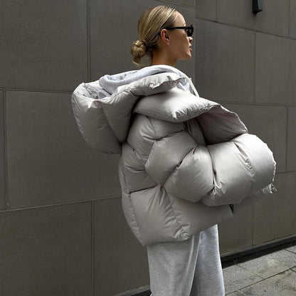 LUNE - Pufferjacken Langarm Kapuzenmantel