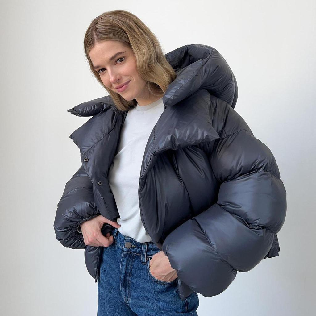 LUNE - Pufferjacken Langarm Kapuzenmantel