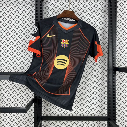 2025/26 Barcelona Black Orange Special Edition Jersey