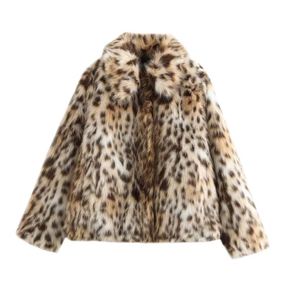 GLAMOUR - Felljacke Leopard