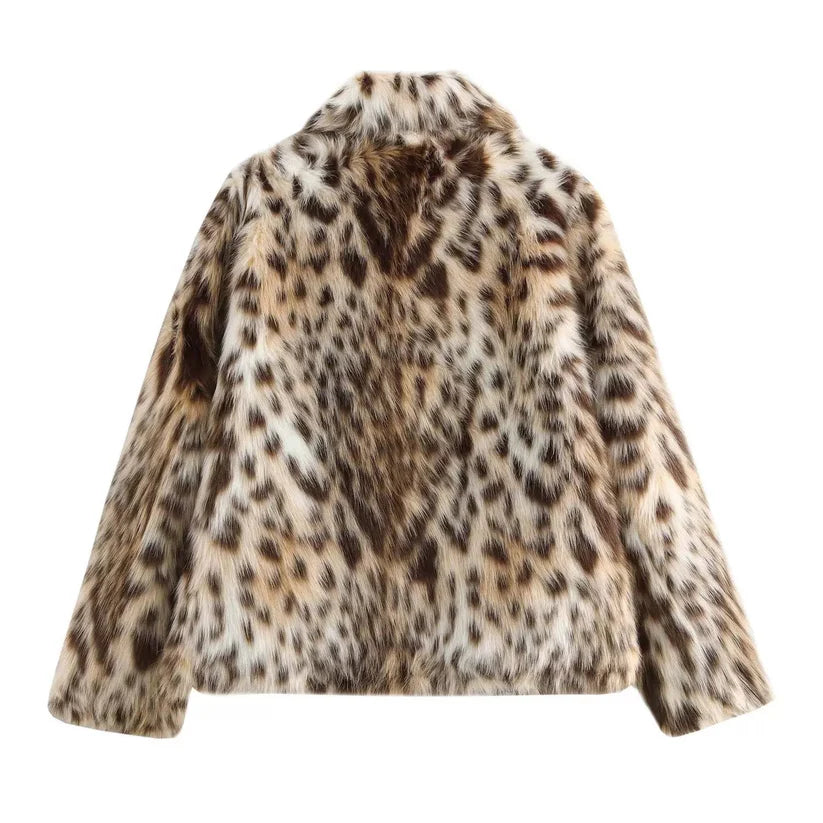 GLAMOUR - Felljacke Leopard